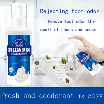 100 Мл Спрей-дезодорант для обуви Эффективный спрей-дезодорант для ног и обуви, уничтожающий бактерии неприятного запаха CR9