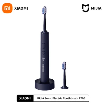 2021 XIAOMI MIJIA T700 Звуковая Электрическая Зубная щетка Для Отбеливания зубов Ультразвуковой Вибрацией Щетка Для чистки полости Рта Smart APP СВЕТОДИОДНЫЙ дисплей