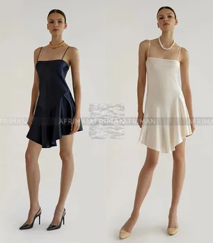 2023 Новое Женское Сексуальное Платье с уксусной кислотой на Бретелях + Короткое пальто с длинным рукавом