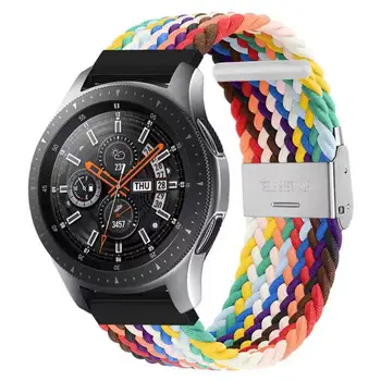22 мм 20 мм нейлоновый ремешок для Samsung Galaxy watch 3/Active 2/Amazfit gtr регулируемый сменный браслет-ремешок для Huawei watch GT2