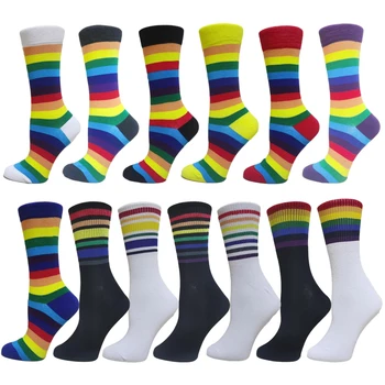 3 пары/лот, женские носки в стиле харадзюку, уличная мода, красочные носки, корейский женский стиль, яркие носки для скейтборда, радужные носки