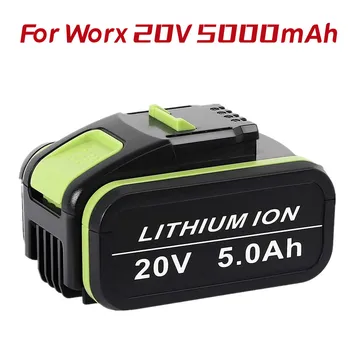 5.0 Ah 20v литий-ионный сменный аккумулятор для Worx WA3551 WA 3551.1 WA3553 WA3641 WG629E WG546E WU268 для электроинструментов worx