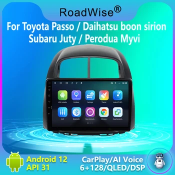 8 + 256 Aandroid Автомобильный Радиоприемник Carplay Для Toyota Passo Daihatsu Boon Subaru Justy Parodua Myvi 4G Wifi GPS DVD 2 DIN Авторадио Стерео
