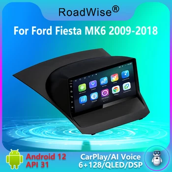 Android Авторадио Carplay для Ford Fiesta MK6 2009 2010 2011 2012 - 2018 Мультимедийный плеер GPS DVD 2 Din 2DIN Авторадио стерео