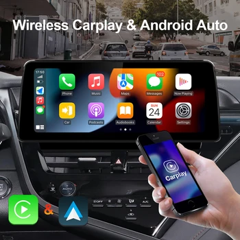 AUMUME 12,3-Дюймовый Автомобильный Мультимедийный Радиоплеер Android 10 Для Toyota Camry 2021- Стереосистема GPS 1920*720P 4G Net Восьмиядерный FM