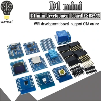 D1 Mini ESP8266 ESP-12 ESP-12F CH340G CH340 V2 USB WeMos WIFI Плата разработки D1 Mini NodeMCU Lua IOT Плата 3,3 В с выводами