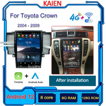 KAIEN Для Toyota Crown 2004-2009 Автомобильный радиоприемник Android 12 Автонавигация GPS Стерео Видеоплеер DVD Мультимедиа Авторадио 4G WIFI