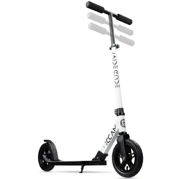 Madd Gear Wide Glide Big Wheel Scooter - Большие 8-Дюймовые Шины с воздушным Наполнением, Регулируемая Планка Для Детей, Подростков и Взрослых