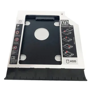 SATA 2-й Жесткий диск SSD HDD Модуль Оптического отсека Caddy Адаптер для Toshiba C55-B5270 C55-B5350 CD-ROM DVD С лицевой панелью Без рамки