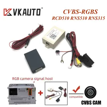 Vkauto RGBS-CVBS Комплект Адаптеров Для Камеры заднего вида Аксессуар RGB Конвертер Адаптер Для VW RCD510 RNS510 RNS315