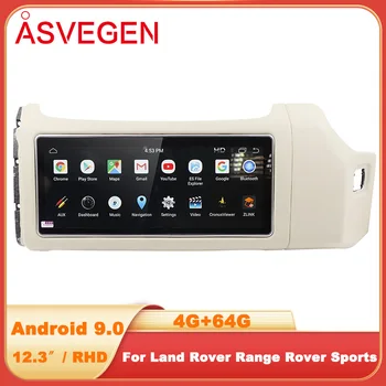 Автомобильный Мультимедийный плеер RHD Android 9,0 Для Land Rover Range Rover Sports 2013-2017 с 64G головным устройством, Радио, GPS-Навигацией, Стерео