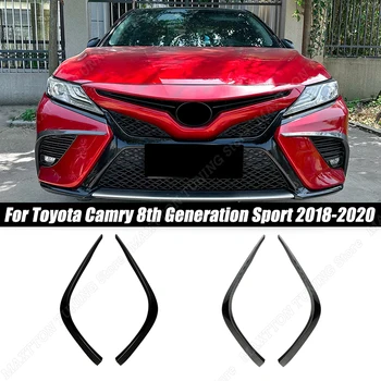 Автомобильный разветвитель Переднего бампера для губ, световые рамки, Наклейка-диффузор Для Toyota Camry 8-го поколения 2018 2019 2020 Спортивный обвес
