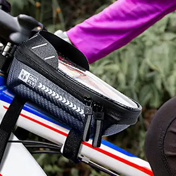 Велосипедная передняя сумка Безопасная Универсальная сумка для телефона на руль большого объема для улицы