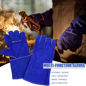 Высококачественная термостойкая защита для духовки, Износостойкие защитные перчатки для барбекю, рукавицы, сварочные перчатки, принадлежности для безопасности