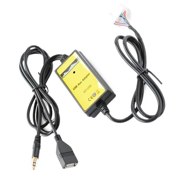 Высококачественный вход AUX 3X12 В постоянного тока 200 мА 20 Гц-20 кГц, как показано на фото, подходит для Honda Для Accord Интерфейсный адаптер MP3 CD