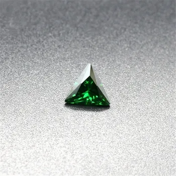 Изумрудный треугольник Joanlyn, ограненный средне-зеленый изумрудный камень, несколько размеров на выбор C45E