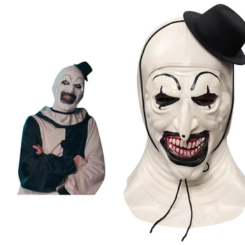 Искусство маска Клоуна Ужасающий 2 Маска для Косплея Шлем Маскарадный Костюм для Вечеринки на Хэллоуин Реквизит Латексные Маски для Мужчин Женщин