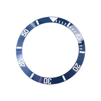 Керамический Безель для Часов в стиле SUB GMT 37,5 мм * 30,6 мм, Вставка для Часов Rlx Diving Watch, Черно-Синяя Шкала, Безель, Кольцо, Винтажные Детали