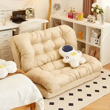 Ленивый диван Татами Раскладной диван-кровать для спальни с односпальной и двуспальной кроватями Тканевый диван двойного назначения, который можно использовать для лежания