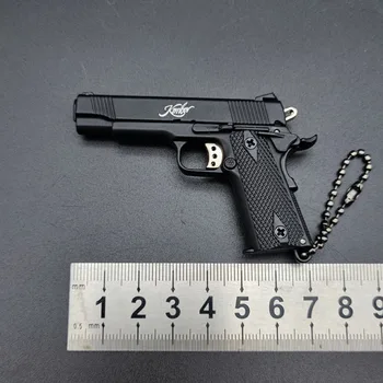 Миниатюрная модель Mini 1: 3 Black KIMBER 1911 Gun Игрушки-пистолеты брелок из сплава металла в виде ракушки подарочные игрушки (не может стрелять) (без коробки)