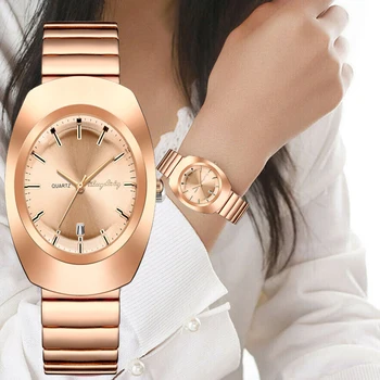 Новые Золотые женские кварцевые часы Дизайнерского бренда, водонепроницаемые женские подарочные часы класса люкс из нержавеющей стали Guarda для женщин