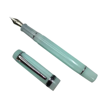 Новые Целлулоидные ручки 316y Kaigelu E F M с Наконечником 0,55 мм, Красивая зеленая Офисная Деловая Чернильная Ручка, Серебряный Зажим, Подарочные ручки для студентов