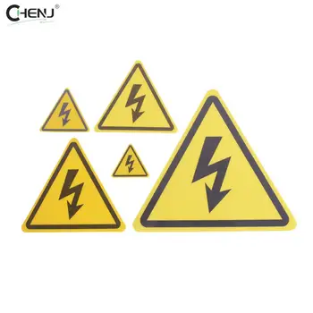 Новый 2 шт. Высококачественный Электрический предупреждающий знак опасности Высокого напряжения, наклейка-наклейка
