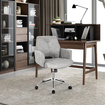 Офисное кресло для отдыха с полой средней спинкой, регулируемое рабочее кресло с подлокотником, офисная мебель