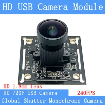 Подключи и играй HD 240FPS 120FPS USB модуль камеры Широкоугольный 720P глобальный затвор монохромный OTG UVC USB веб-камера Linux