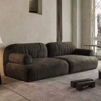 Секционный Роскошный черный диван-кровать Vintage Relax Дизайнерский Большой Уникальный Комфортный Диван Italiano Необычная Мебель Для Дома