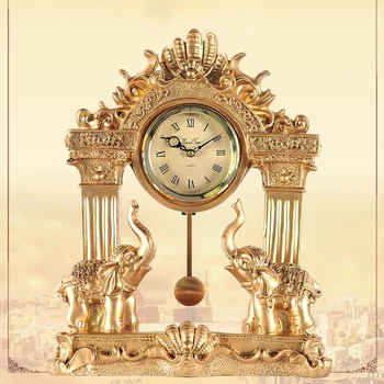 Современные настольные часы для гостиной, Роскошные Антикварные Большие часы для прикроватной тумбочки, Винтажное Креативное Украшение Офисного стола Orologio Casa