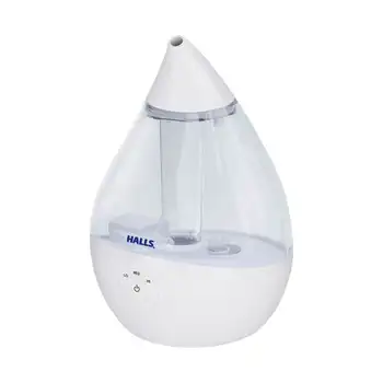 Увлажнитель воздуха HALLS® Droplet Cool Mist, 0,5 галлона, прозрачный/белый