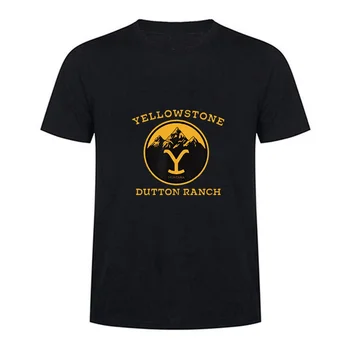 Футболка Y-Yellowstones Dutton Ranch в стиле Ретро, графические футболки, Мужская одежда